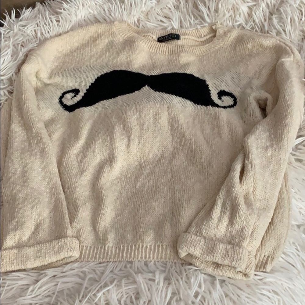 Adorable Mustache Sweater